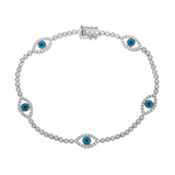 Diamond Evil Eye Bracelet