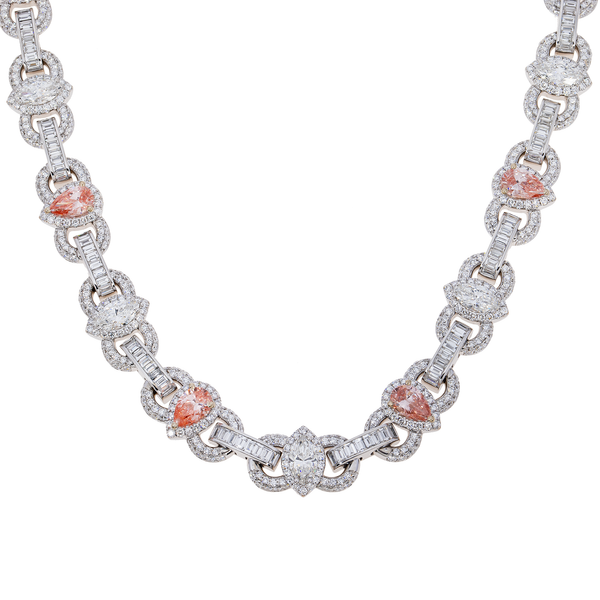 Fancy Diamond Infinity Necklace
