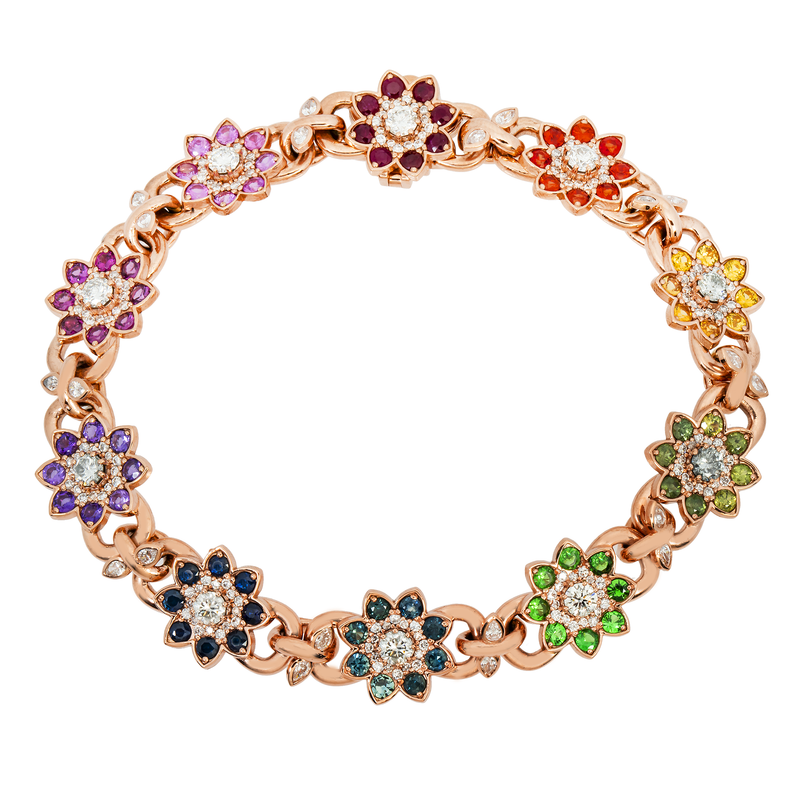 Diamond Flower Bracelet