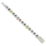 Diamond Multishaped Colored Bracelet