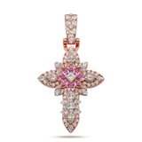 Diamond Flower Cross