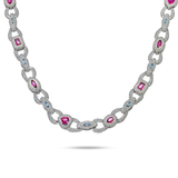 Fancy Diamond Color Necklace