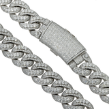 Diamond Pave Cuban Necklace