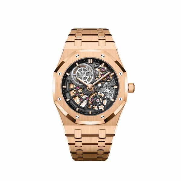 Audemars Piguet Royal Oak 16204OR.OO.1240OR.01 'Jumbo' 50th Anniversary Rose Gold Extra-Thin Openworked