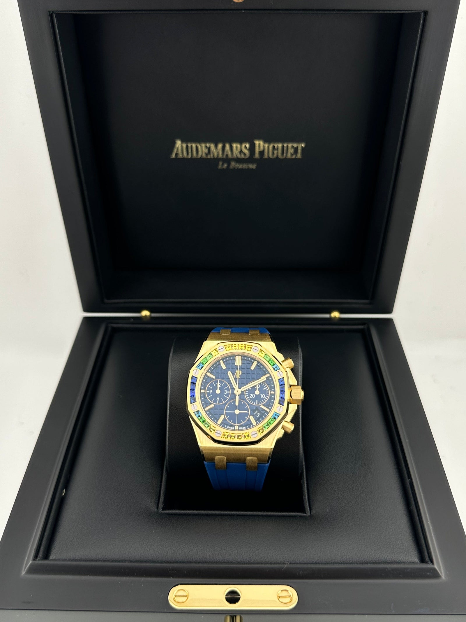 AUDEMARS PIGUET 3点　レザーボックス　コレクション　ブルー AUDEMARS PIGUET 3点 レザーボックス コレクション ブルー