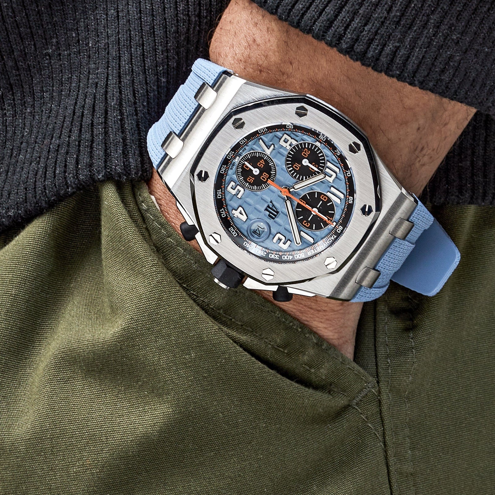 OMAN10　Ocean Blue Audemars Piguet Royal Oak Offshore Diver 42mm Stainless