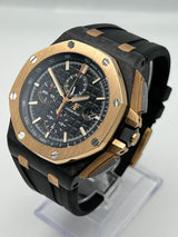 Audemars Piguet Royal Oak Offshore 26406FR.OO.A002CA.01 Chronograph 'QE II Cup 2016' Black and Rose Gold Black Dial Limited Edition