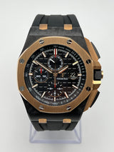 Audemars Piguet Royal Oak Offshore 26406FR.OO.A002CA.01 Chronograph 'QE II Cup 2016' Black and Rose Gold Black Dial Limited Edition