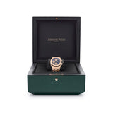 Audemars Piguet Royal Oak Offshore 26238OR.OO.2000OR.01 Chronograph 'Brick' Rose Gold Blue Dial