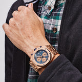 Audemars Piguet Royal Oak Offshore 26238OR.OO.2000OR.01 Chronograph 'Brick' Rose Gold Blue Dial