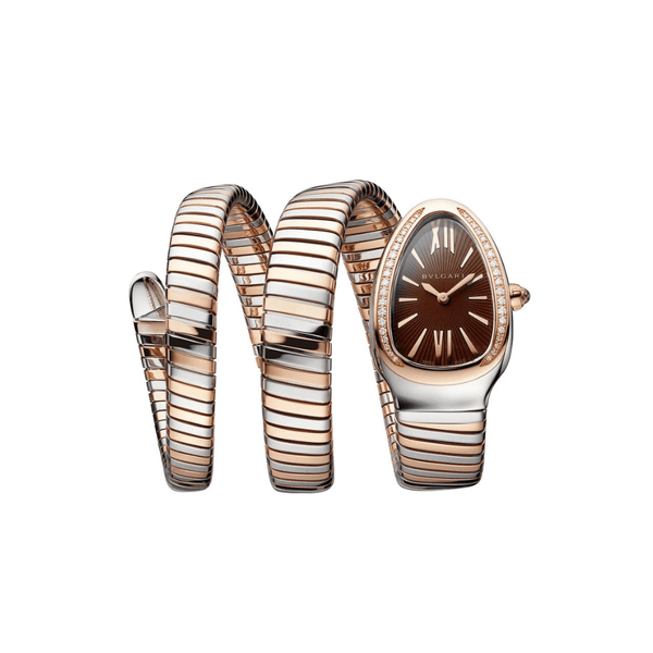 BVLGARI Serpenti Tubogas 103070 Stainless Steel and Rose Gold