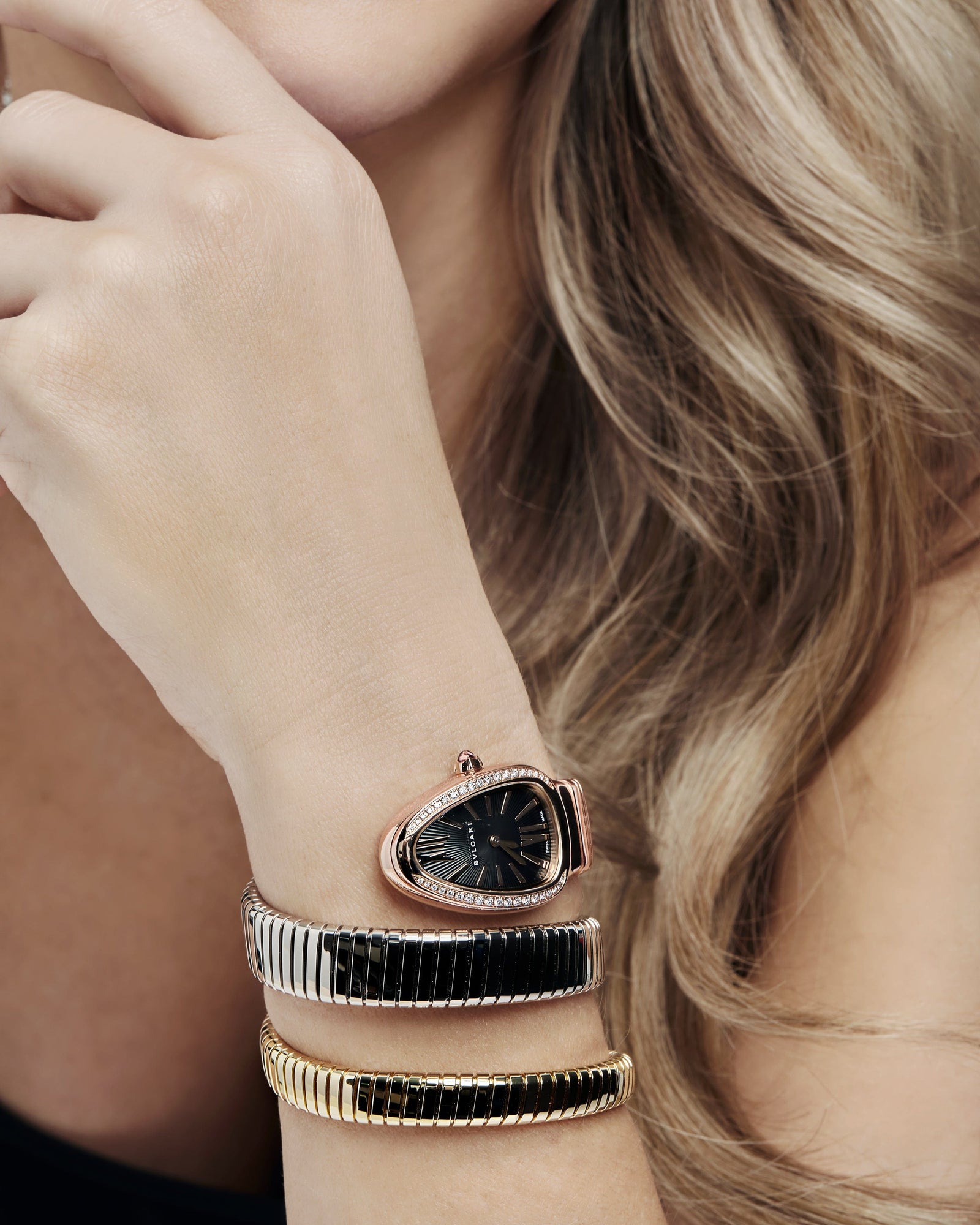 Bollywood Bvlgari Serpenti Watch Celebrity Priyanka Chopra Wrist