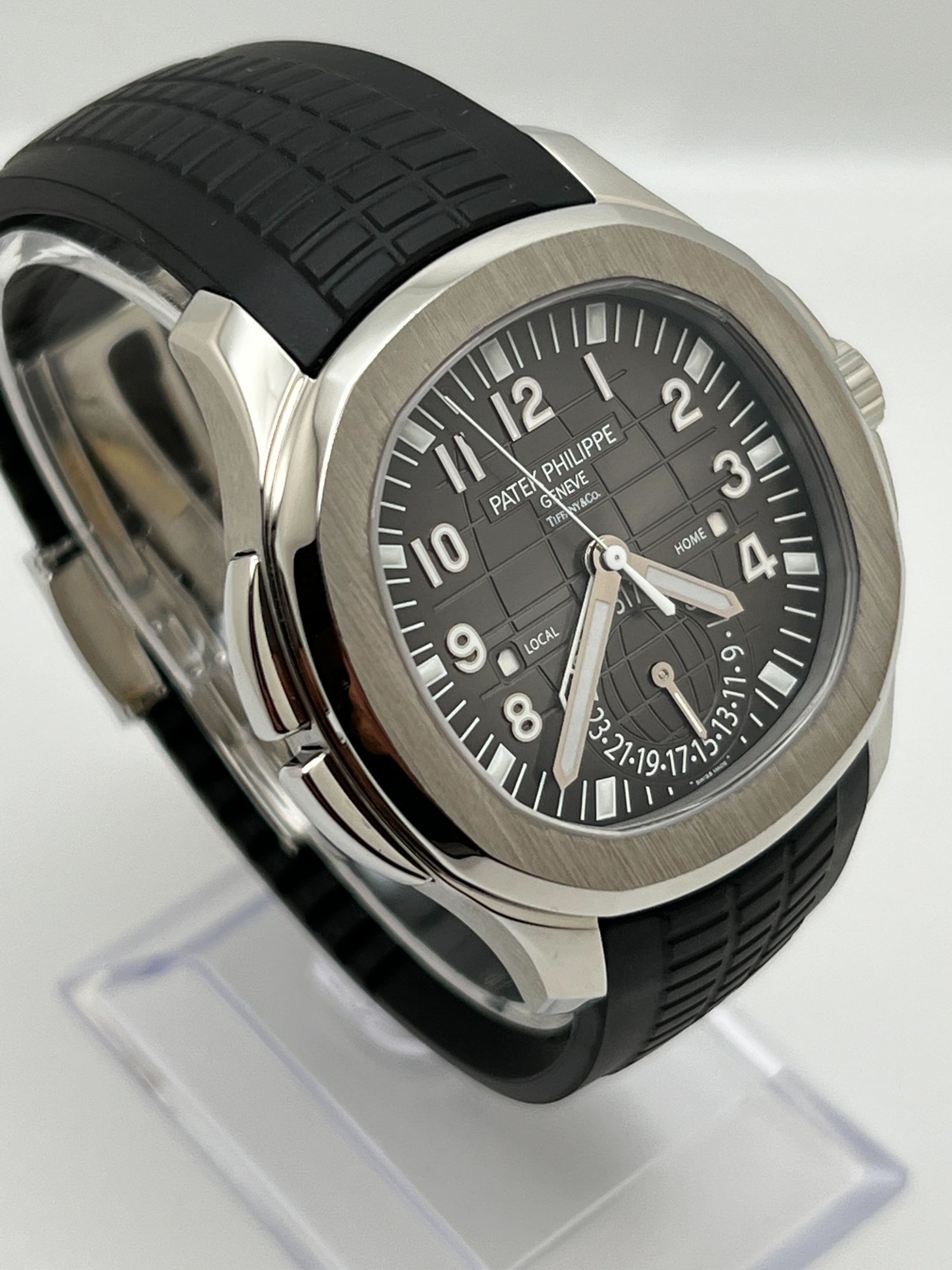 Patek Philippe Aquanaut 5164A 001 Tiffany Co. Travel Time Mavani Co