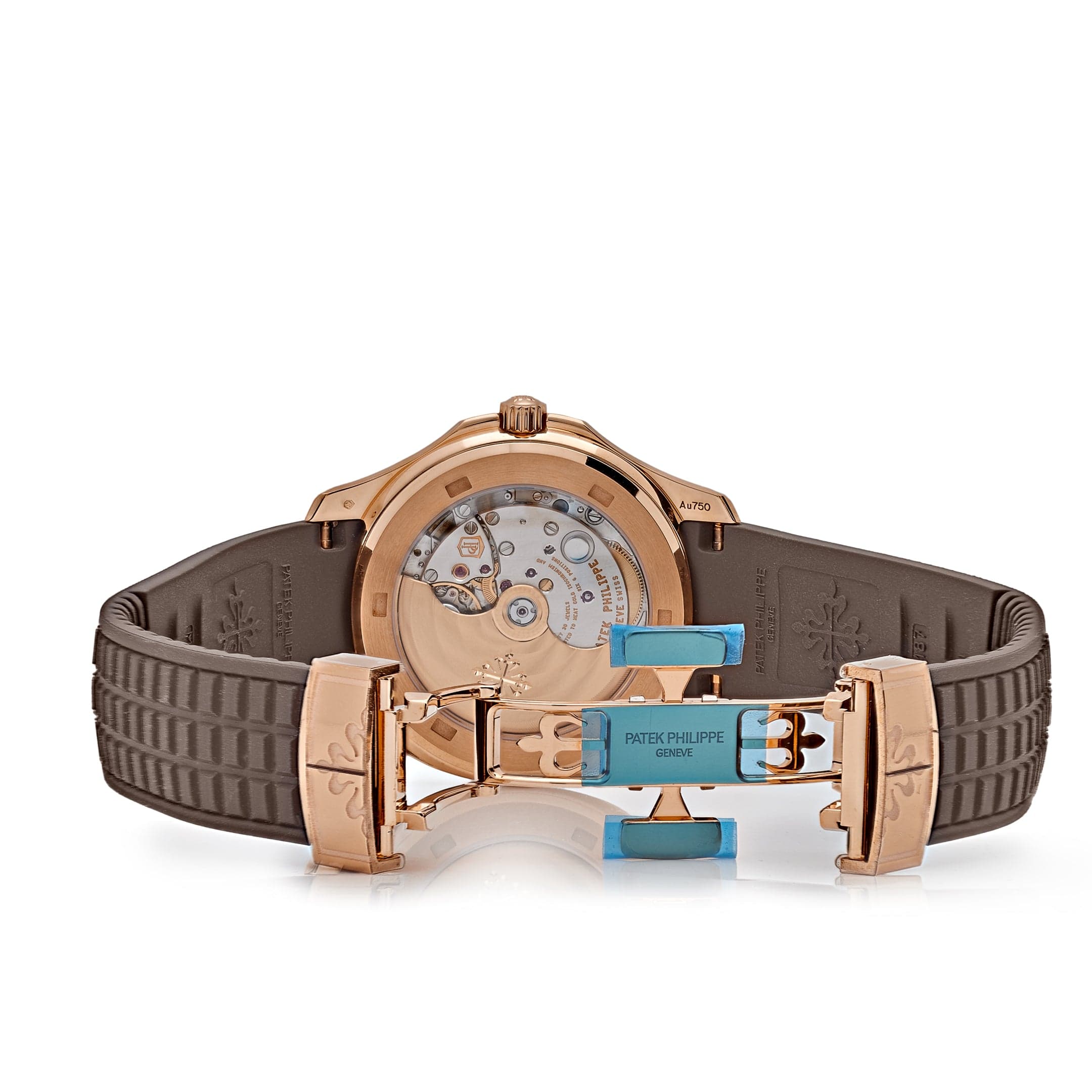 Patek Philippe Aquanaut 5268/200R-010 Rose Gold Brown Dial Diamond Bez ...