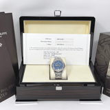 Patek Philippe Complications 4947/1A-001 Annual Calendar Moon Phase Stainless Steel Blue Dial