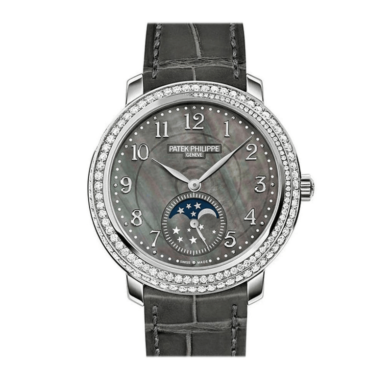 Patek Philippe Complications 4968G-001 Moon Phase White Gold Mother of Pearl Dial Diamond Bezel (2022)