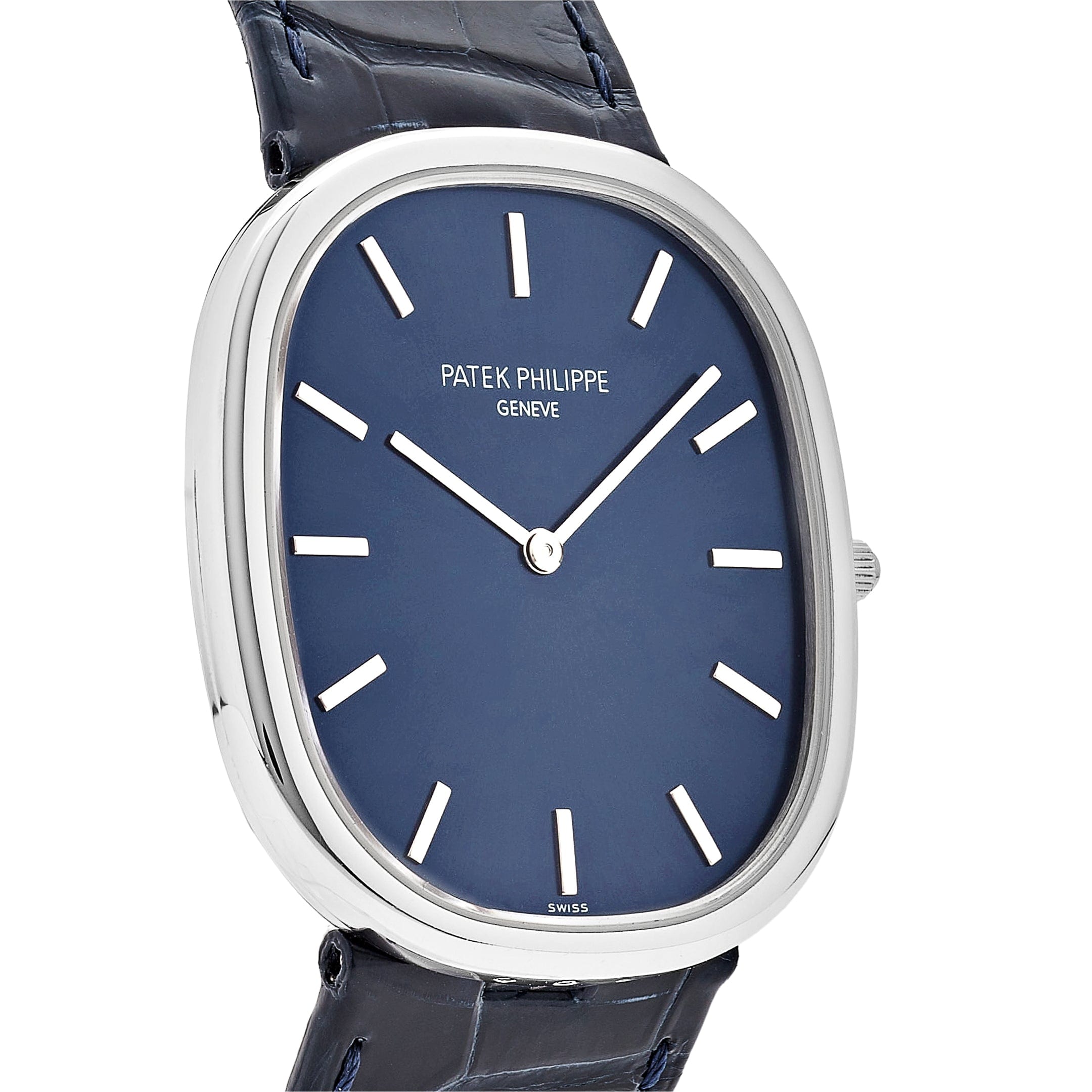 Patek Philippe Golden Ellipse 5738P-001 Platinum Blue Dial (2021 ...