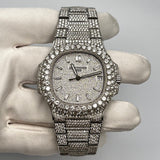 Patek Philippe Nautilus 5711/1A-011 Stainless Steel with Aftermarket Diamond Pavé Bezel and Case (2012)