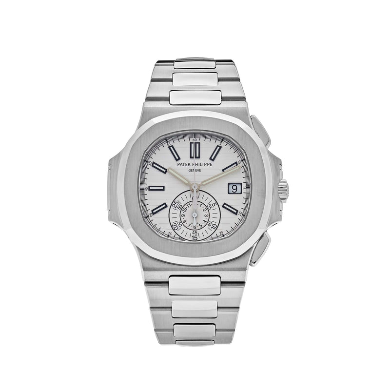 Patek Philippe Nautilus 5980/1A-019 Chronograph Date Stainless Steel White Dial (2015)