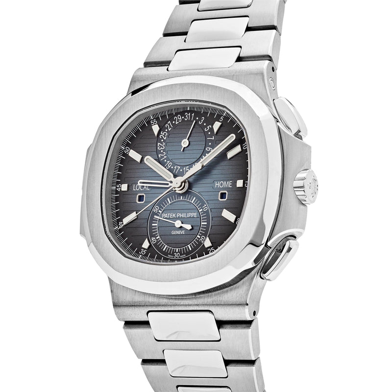 Patek Philippe Nautilus 5990/1A-011 'Travel Time' Flyback Chronograph Stainless Steel Blue Dial (2023)