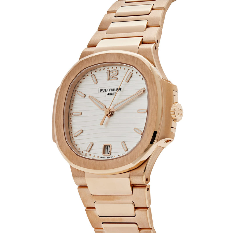 Patek Philippe Nautilus 7118/1R-001 'Ladies' Automatic Rose Gold Silvery Opaline Dial (2023)