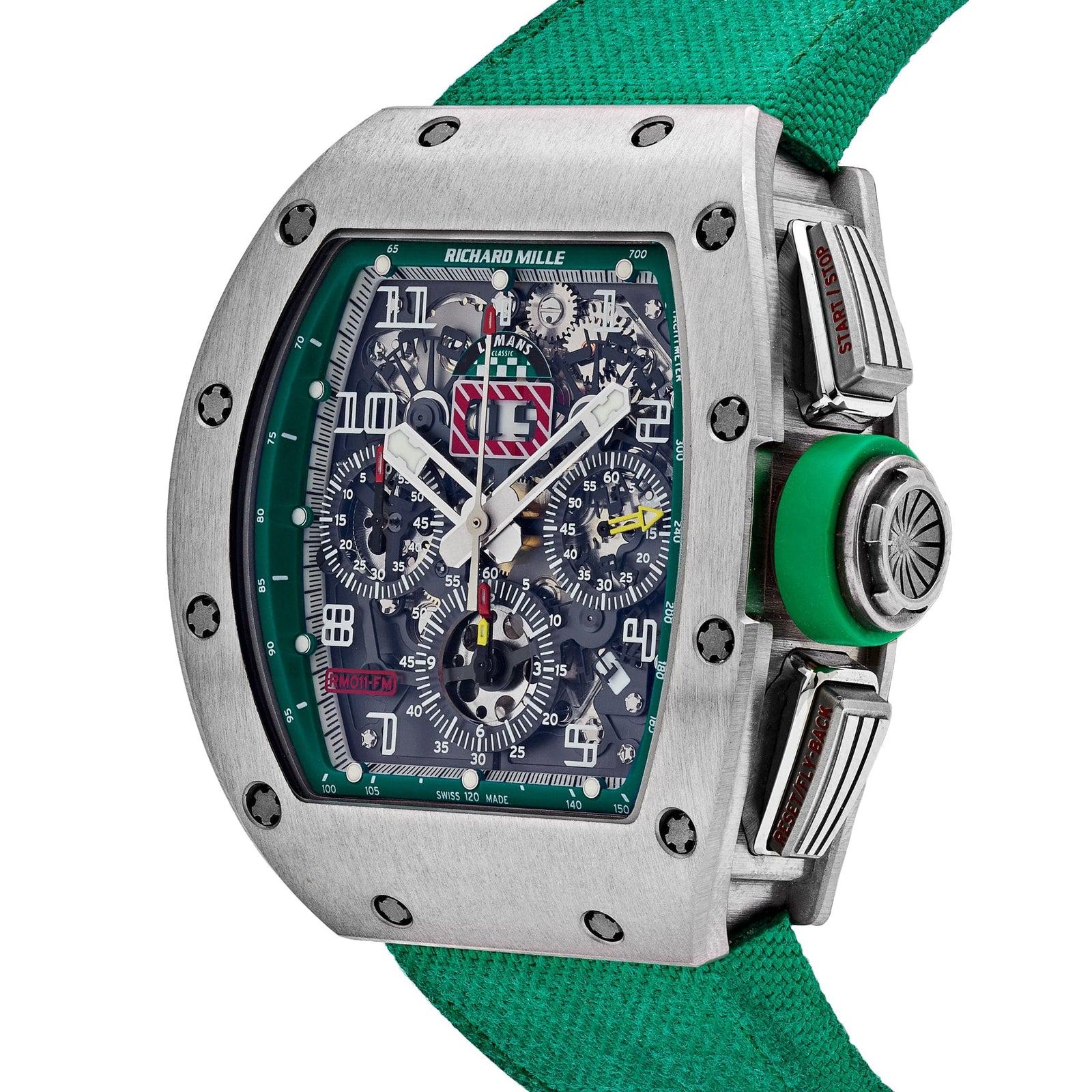 Richard Mille RM11用ベルトラバー　グリーン Richard Mille Felipe Massa RM011 Le Mans Edition – Wrist