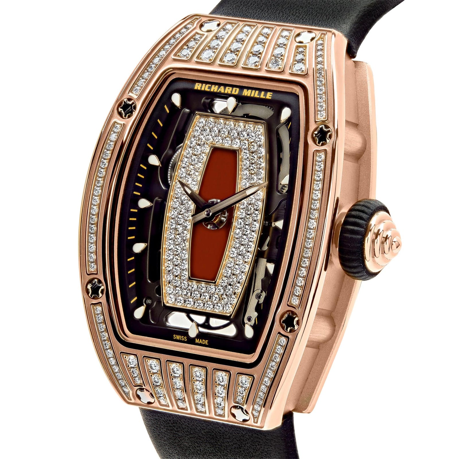 Richard Mille RM 07 01 Ladies Rose Gold Diamond Set Mavani Co