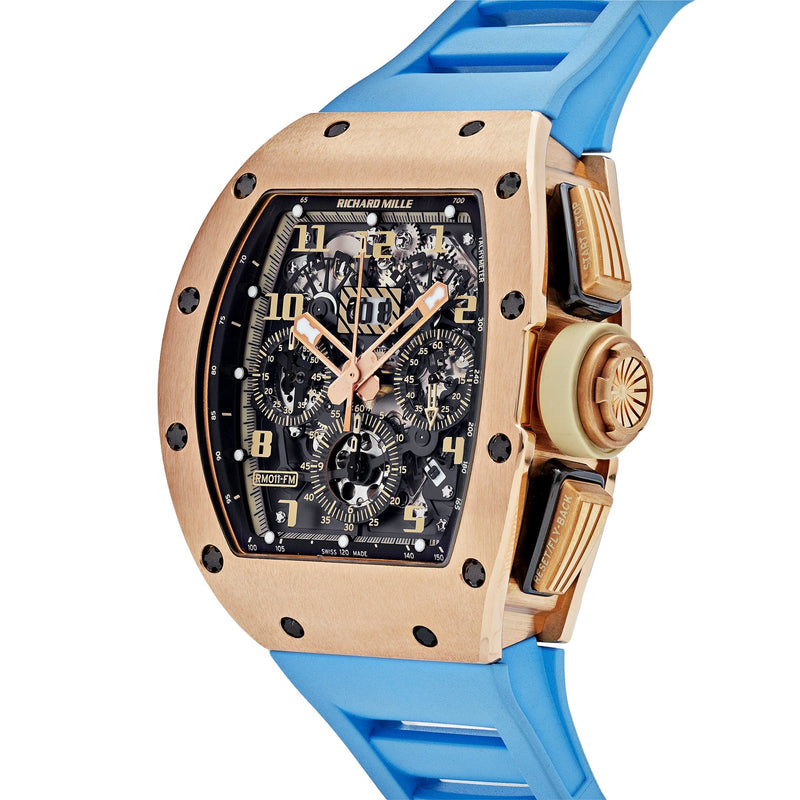 Richard Mille RM 011 Felipe Massa Automatic Flyback Chronograph Ivory Rose Gold