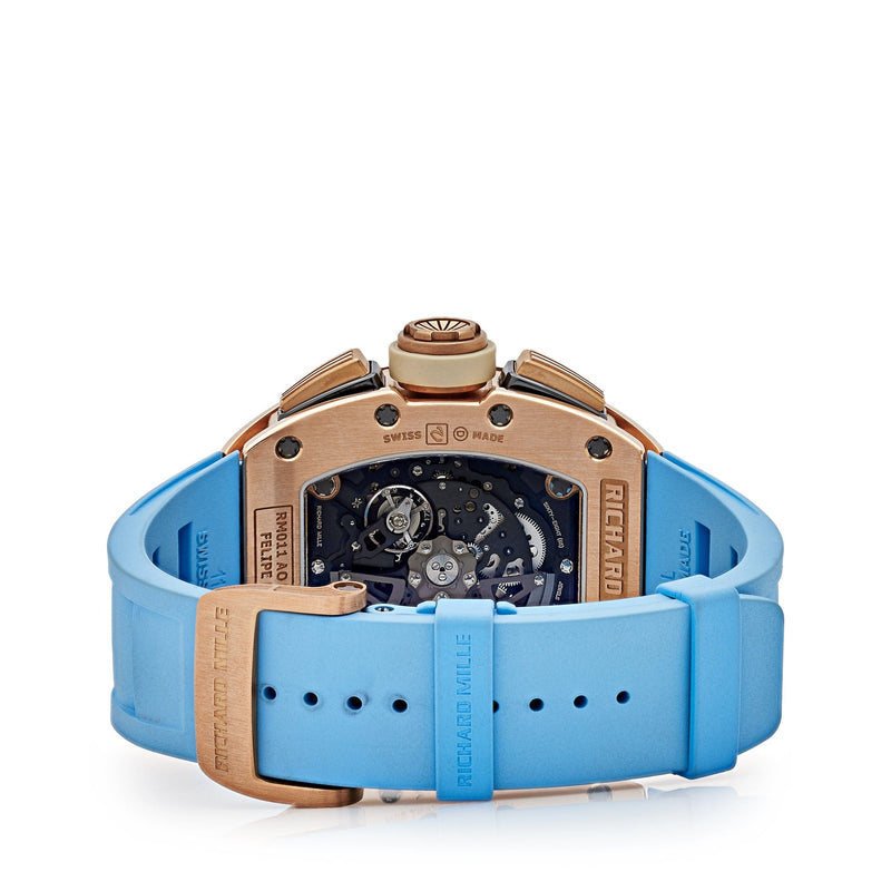 Richard Mille RM 011 Felipe Massa Automatic Flyback Chronograph Ivory Rose Gold