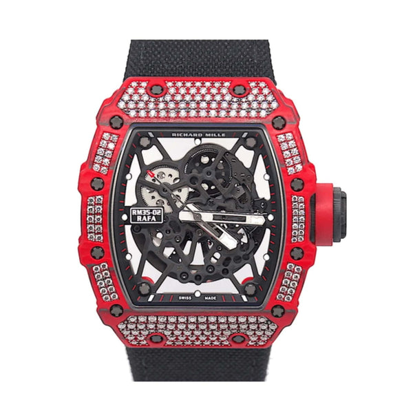 Richard Mille RM 35-02 'Rafa' Rafael Nadal Diamond Set Red Quartz