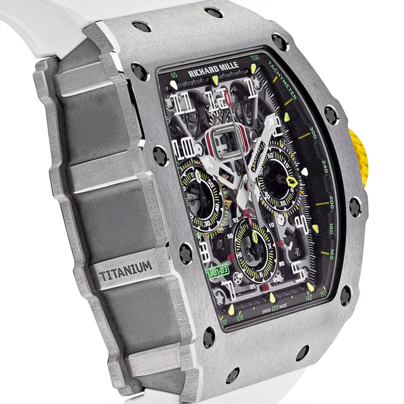 Cinturino Richard Mille RM 11-03M Originale Gomma Bianca – Comfort E Sportività 30mm X 18mm