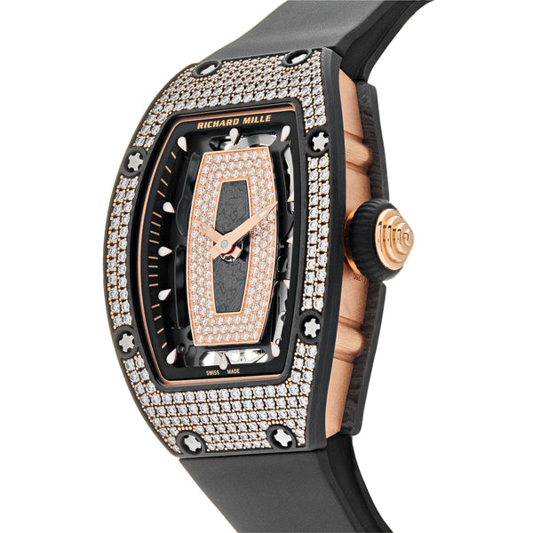 Richard Mille RM 07-01 Rose Gold Carbon-TPT Diamond Bezel