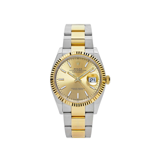 Rolex Datejust 126233 Two-Toned Yellow Gold Stainless Steel Champagne Dial (2019)