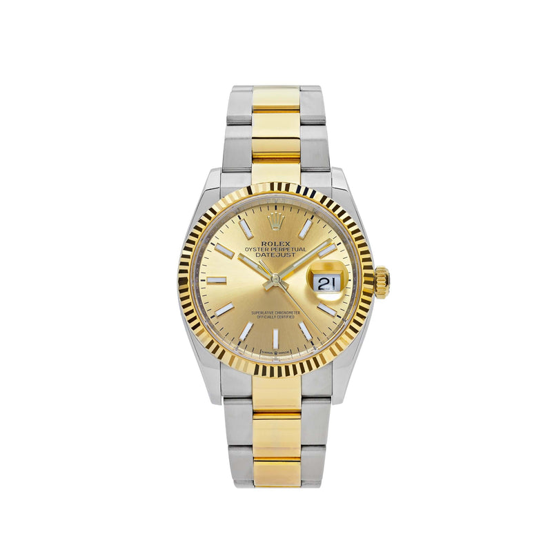 Rolex Datejust 126233 Two-Toned Yellow Gold Stainless Steel Champagne Dial (2019)