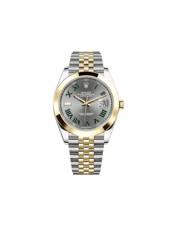 Rolex Datejust 126303 'Wimbledon' Yellow Gold Stainless Steel Slate Dial