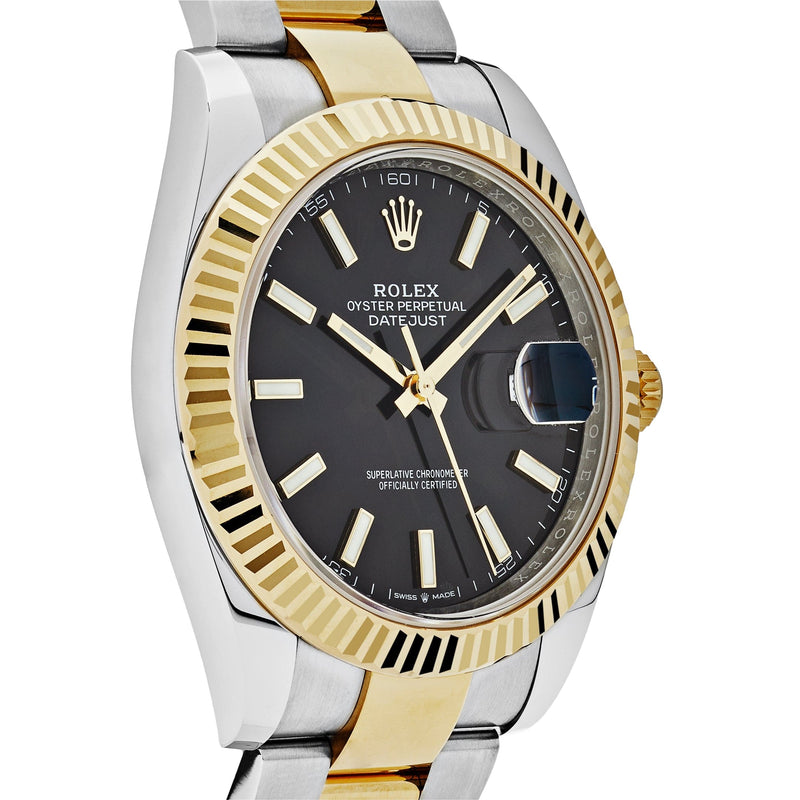 Rolex Datejust 126333 Yellow Gold /  Stainless Steel  Black Dial Oyster