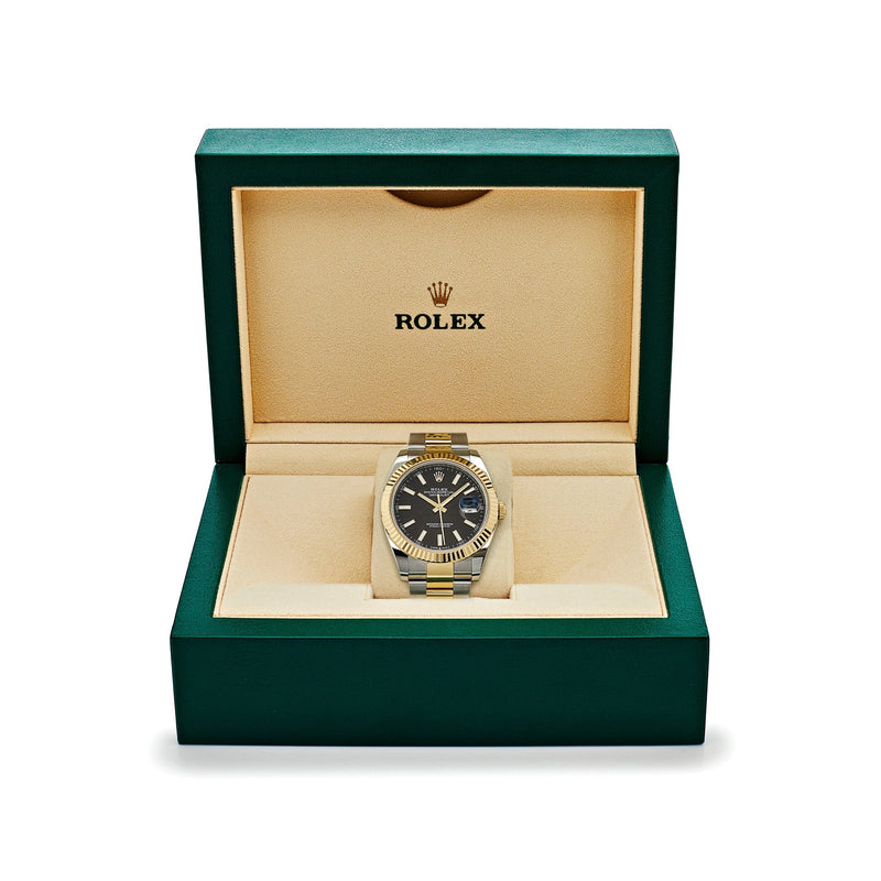 Rolex Datejust 126333 Yellow Gold /  Stainless Steel  Black Dial Oyster
