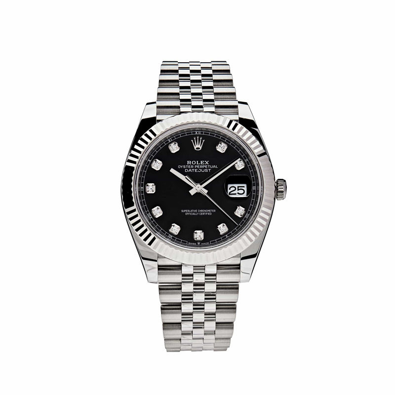 Rolex Datejust 126334 Stainless Steel Black Diamond Dial Jubilee (2022)
