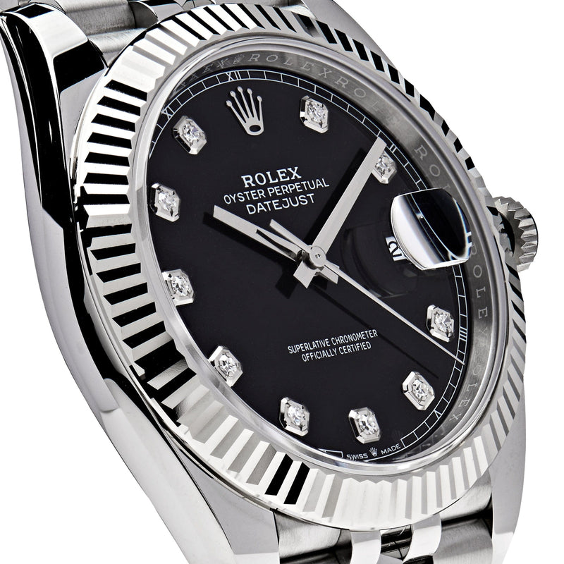 Rolex Datejust 126334 Stainless Steel Black Diamond Dial Jubilee (2022)