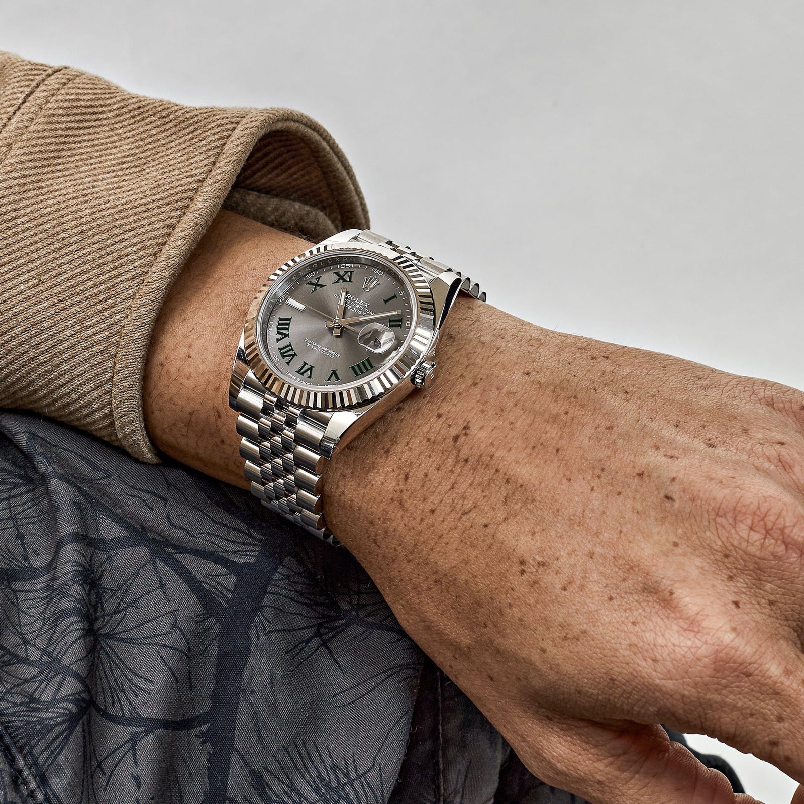 Rolex Datejust 126334 'Wimbledon' Stainless Steel Slate Dial