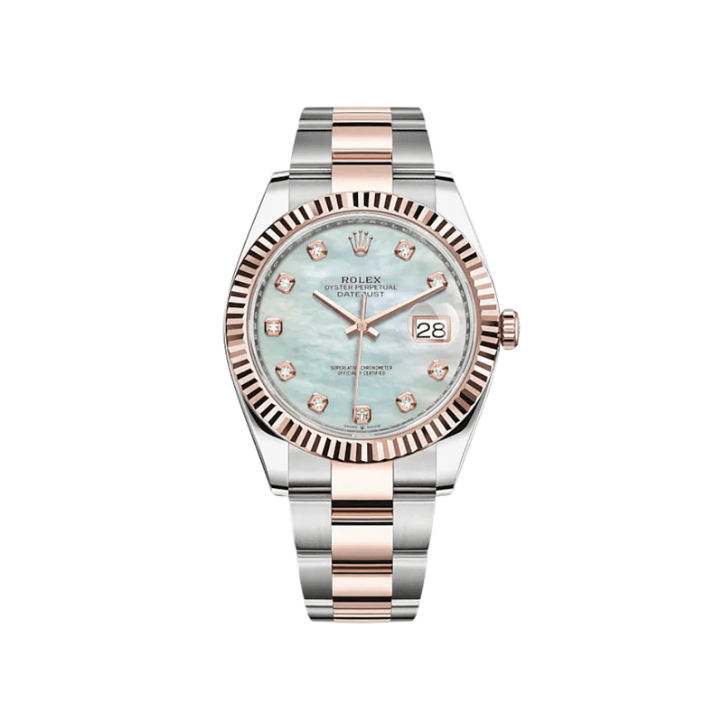 Rolex Datejust 126331 Rose Gold Stainless Steel MOP Diamond Dial