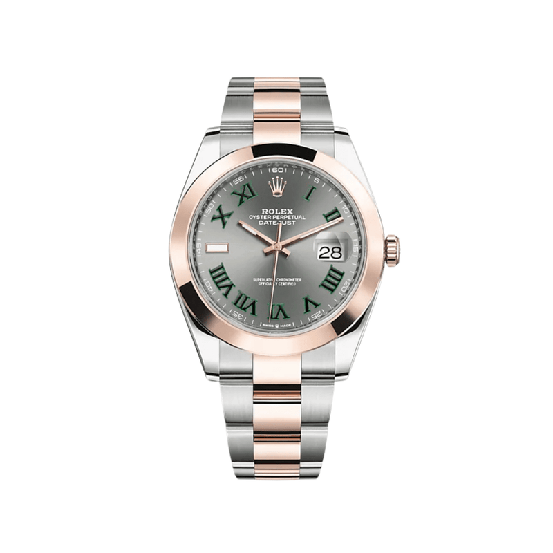 Rolex Datejust 126301 Stainless Steel Rose Gold Slate Dial