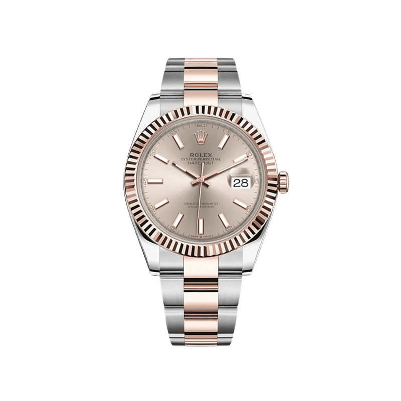 Rolex Datejust 126331 Rose Gold Stainless Steel Sundust Dial