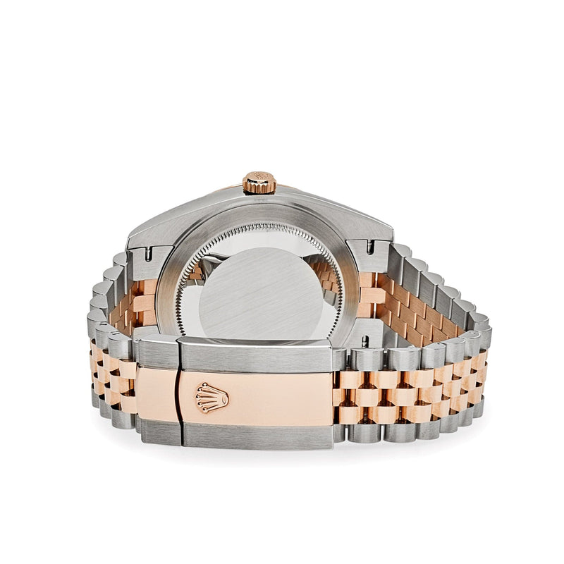 Rolex Datejust 126331 Rose Gold Stainless Steel Wimbledon Dial Jubilee