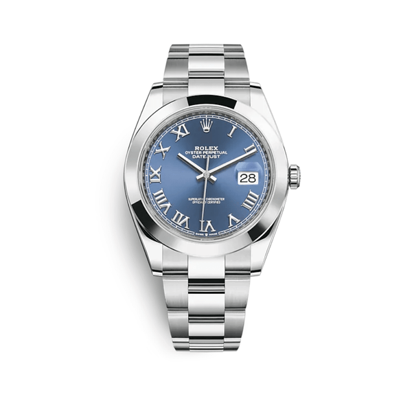 Rolex Datejust 126300 Stainless Steel Blue Roman Dial Oyster
