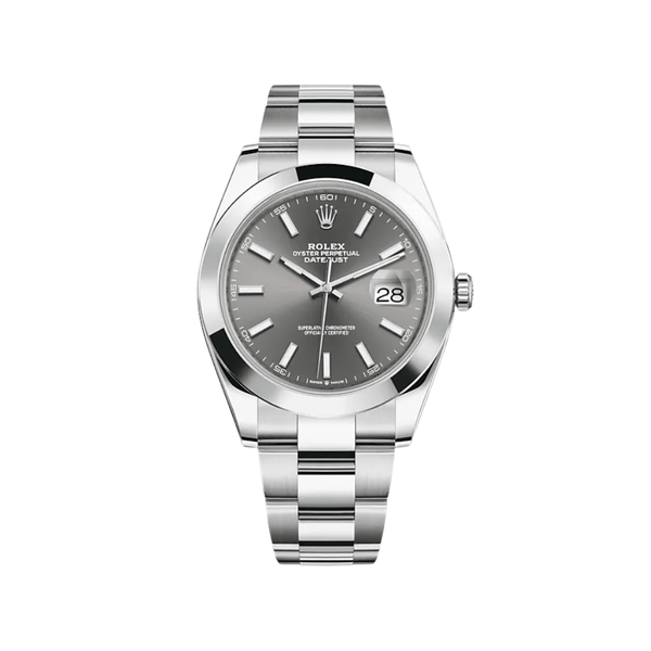 Rolex Datejust 126300 Stainless Steel Slate Dial Oyster