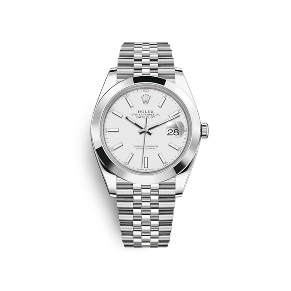 Rolex Datejust 126300 Stainless Steel White Dial Jubilee