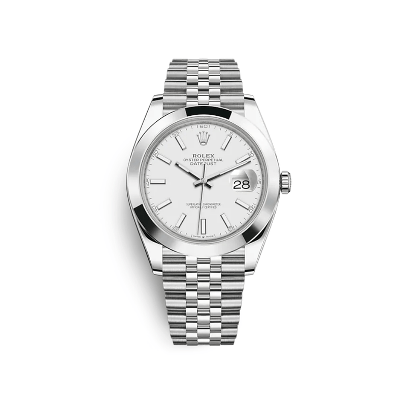 Rolex Datejust 126300 Stainless Steel White Dial Jubilee