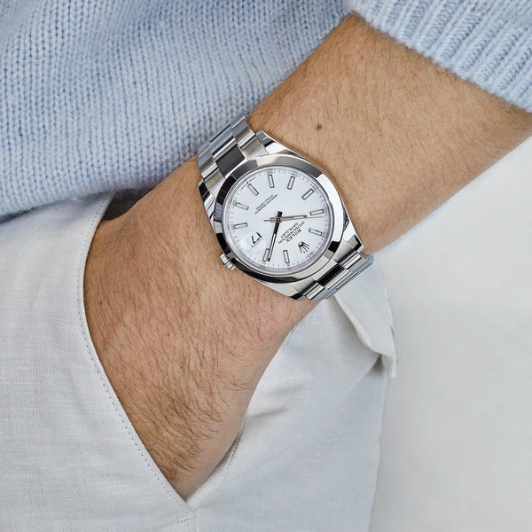 Rolex Datejust 126300 Stainless Steel White Dial Oyster