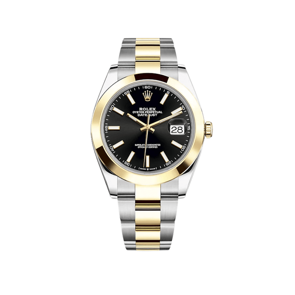 Rolex Datejust 126303 Stainless Steel Yellow Gold Black Dial